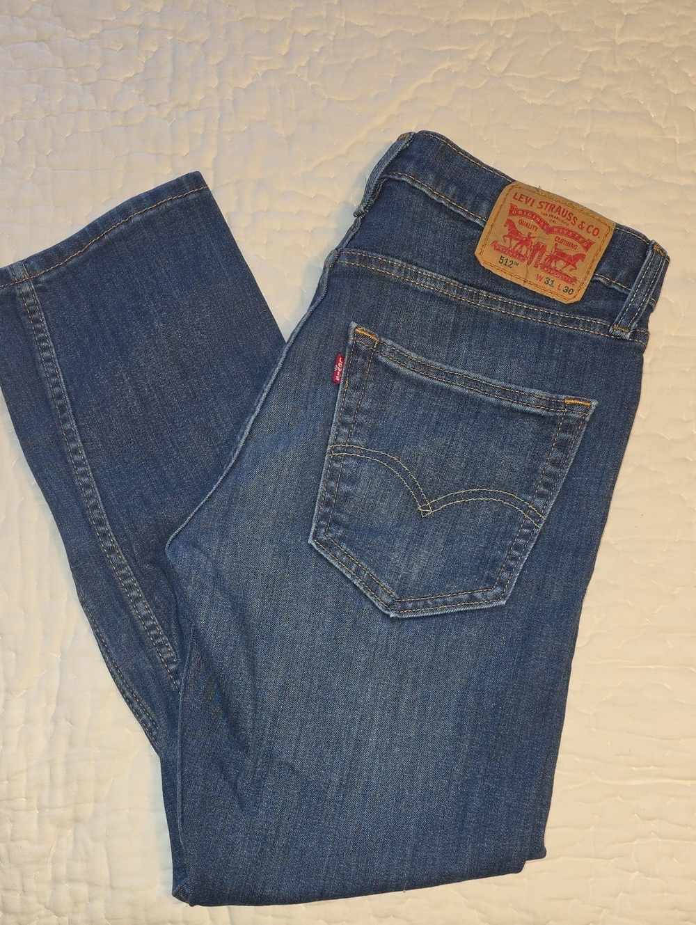 Levi's Men's Medium Blue Straight Leg Jeans